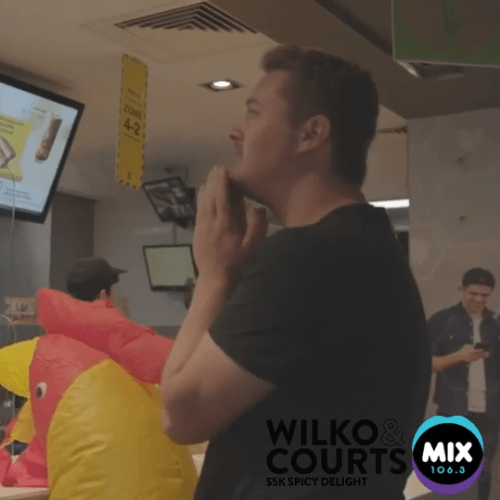 Wilko Rides a Chicken to Buy Spicy Chicken
