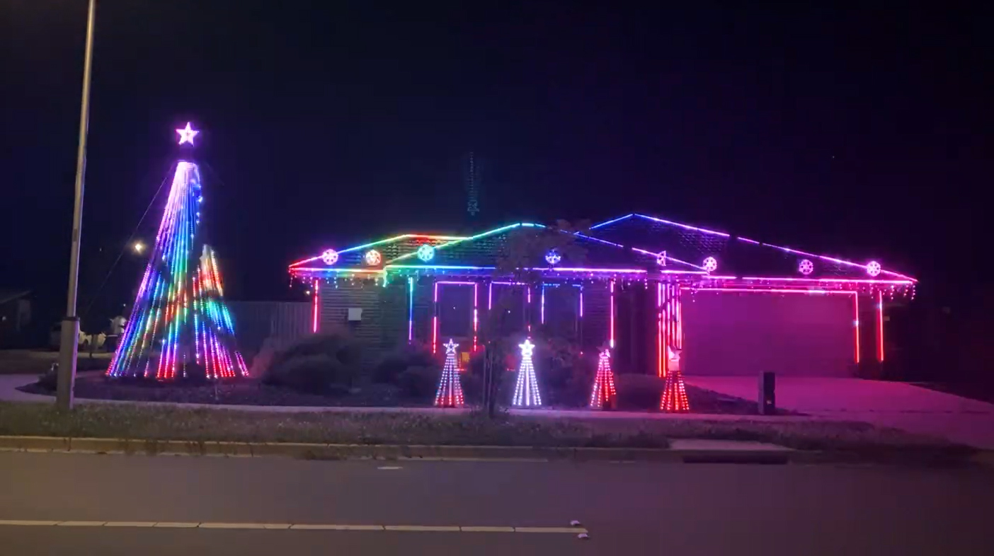 Christmas Lights Trail Northern Canberra Locations
