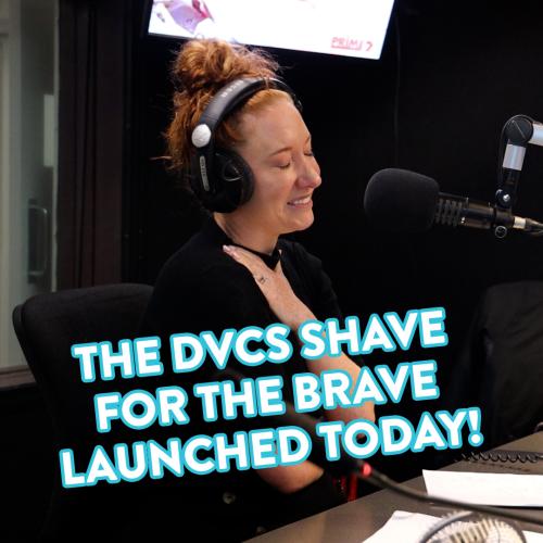 Kristen & Nige Launch the DVCS Shave for the Brave Campaign