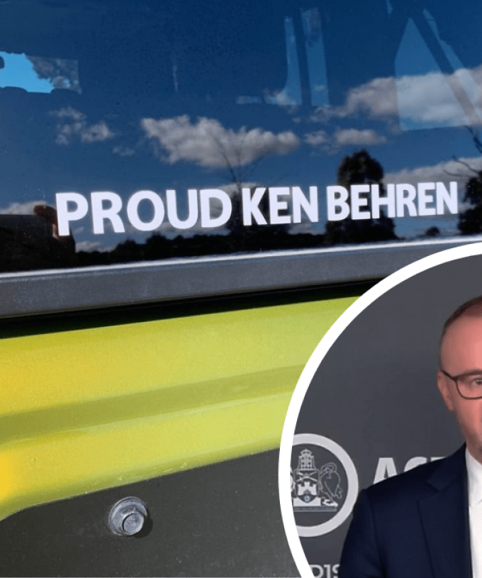 Ken Behrens becomes a symbol of hope during the lockdown