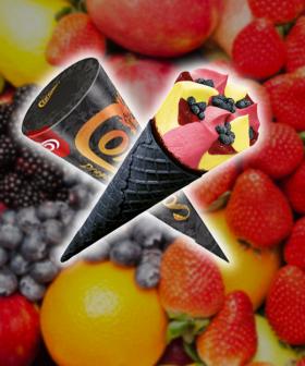 Streets Have Just Released A New Fruity Cornetto Flavour In A Black Cocoa Wafer Cone!