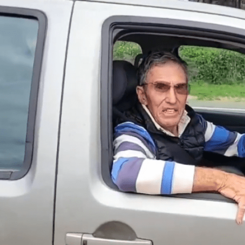 We found the man who's gone viral for 'calling out' protestors in Canberra