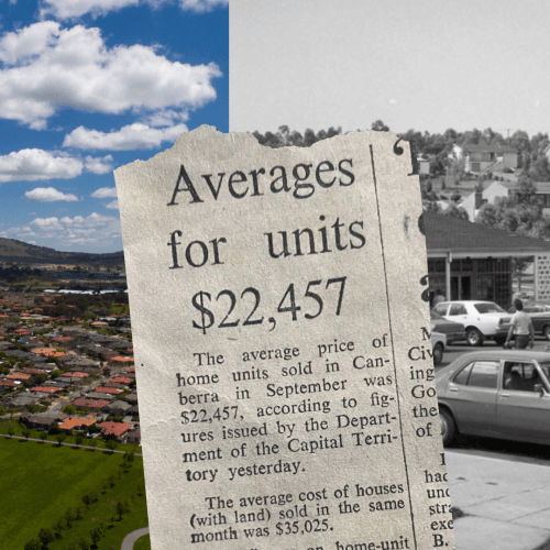 How Canberra house prices have changed over the past half century
