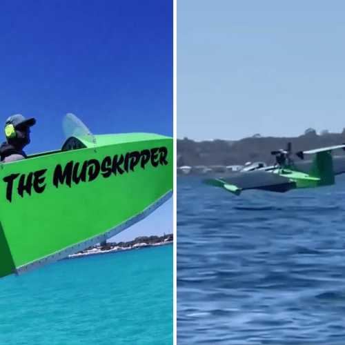 Canberra man builds homemade 'Flying Boat'