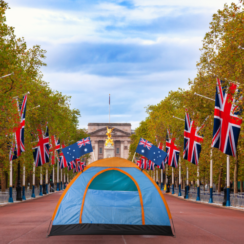 The 81 year-old Aussie who's been camping out ahead of the Coronation