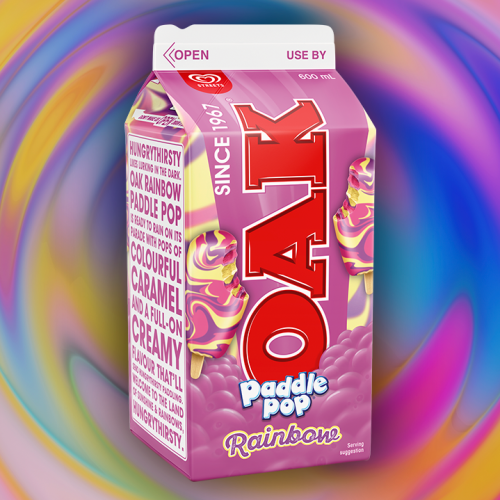 Say Hello to The Rainbow with OAK’s Rainbow Paddle Pop Flavour!