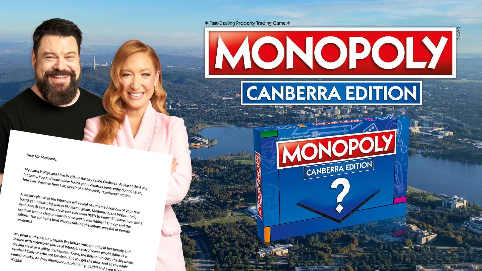 Pass GO! and Collect 200 Canberra is Getting an Official Monopoly Board