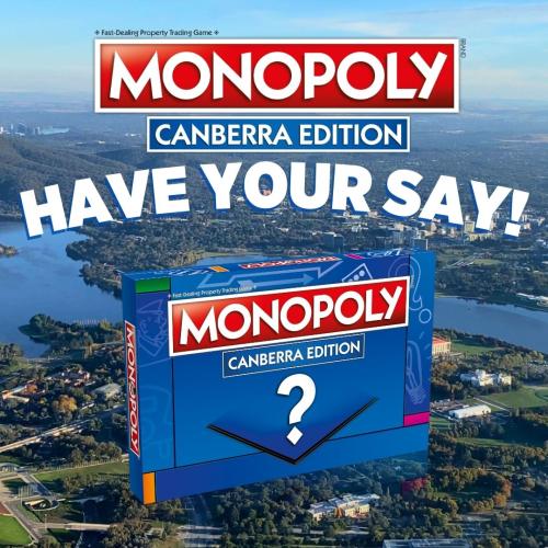 Have Your Say On The Canberra Monopoly Board!